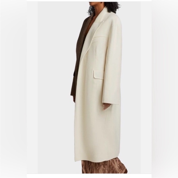 NWT RONNY KOBO
WENDALIN WOOL TWO
TONE COAT BROWN IVORY - Picture 10 of 13